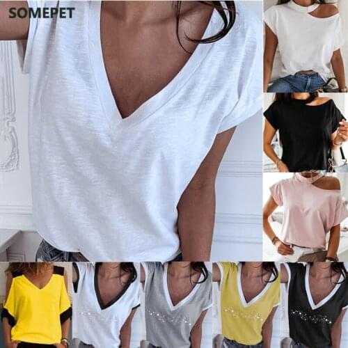 White Summer T Shirt Women Casual Womens Tee Shirts Harajuku Plus Size Tops Short Sleeve T-shirt Ladies Women Clothings