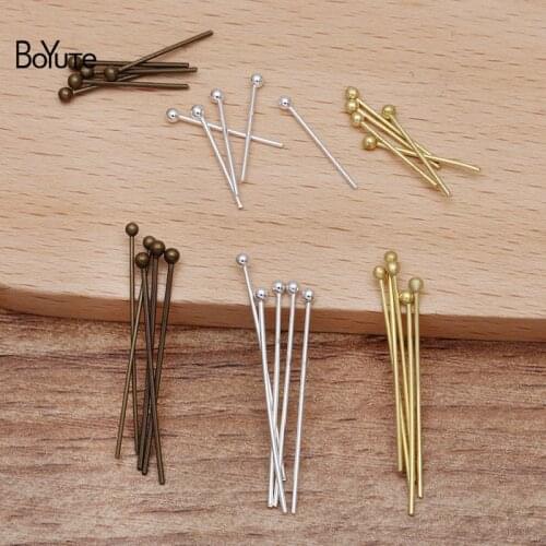 BoYuTe (2000 Pieces/Lot) 16-20-30MM Metal Brass Ball Pins Ball Needles Handmade Diy Jewelry Making Materials Wholesale