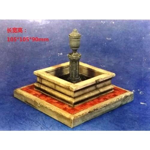 Central Fountain of Resin Town 1:35