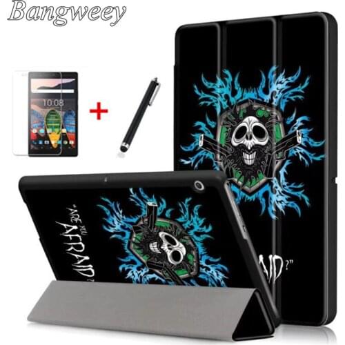 Case For Honor Play Pad 2 9.6 Cover Funda Tablet for Huawei MediaPad T3 10 AGS-L09 AGS-L03 9.6 inch Slim Flip PU Cases+Film+Pen