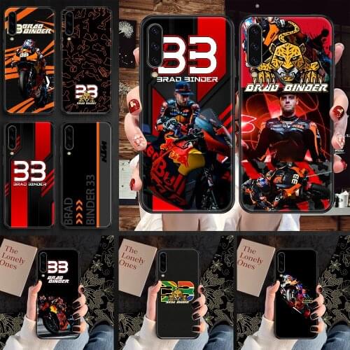 Moto NO.33 Brad Binder Phone case For Samsung Galaxy A 3 5 7 8 10 20 21 30 40 50 51 70 71 E S 2016 2018 4G black fashion bumper