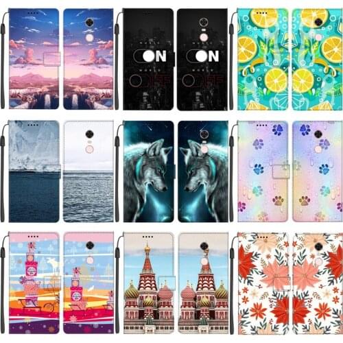 For Xiaomi Redmi 5 Plus Case Flip Leather Cover Phone Case With Magnetic Wallet Stand