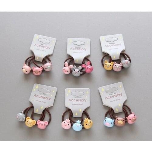 3 PCS New Cute Bird Koala Princess Headwear Kids Elastic Hair Bands Baby Headdress Children Hair Ropes Girls Hair Accessories