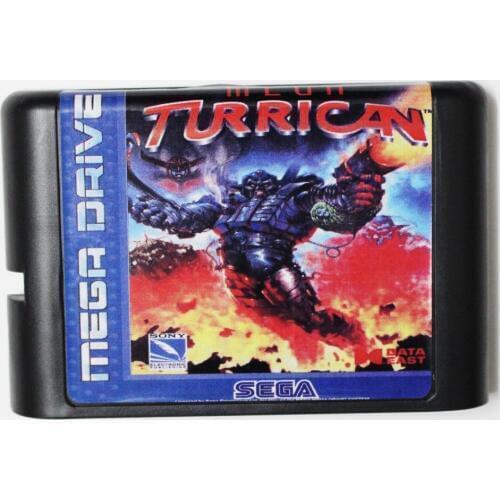 Mega turrican Game cartridge 16 bit Game card for MegaDrive / Genesis system Drop shipping