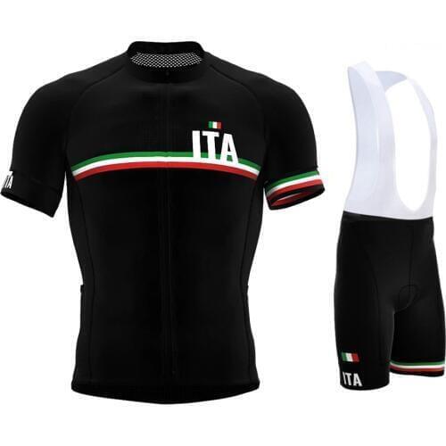 Italy TEAM Men Cycling Jersey Bike Ciclismo Mens Bicycle Bicicleta Ropa Maillot Mtb Cycling Clothing Gel Pad Bike Bib Shorts
