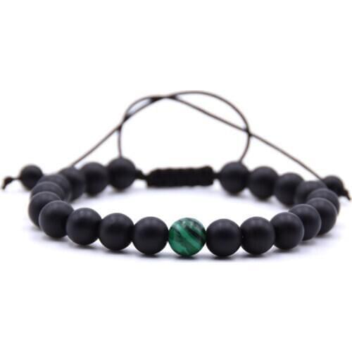 2019 Green Malachite Woven Bracelet Man Fashion Women Gift For Bracelets