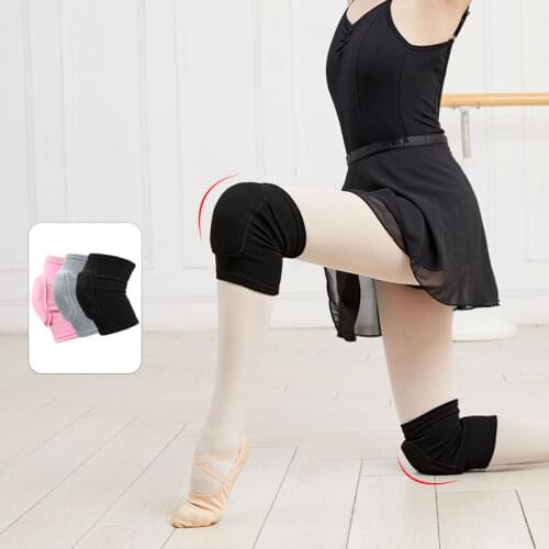 Adults High Elasticity Knee Protector Warm Up Black Knee Pads Teenagers Knee Support Dance Gym Sports Kneepad