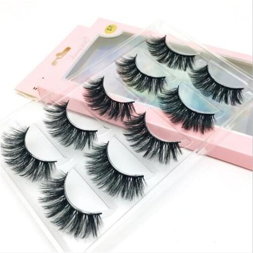 Leisurely Beauty 10 Pairs Wholesale 3d Silk MInk faux mink eyelashes 5D 9D Faux Mink Lashes Read For Ship Vendor