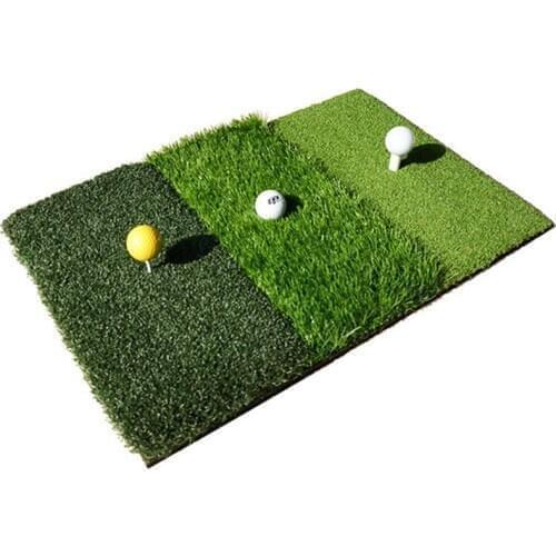 2020 New Golf Training Aids Practice Mat Artificial Lawn Grass Rubber Pad Backyard Outdoor Golf Hitting Mat Durable Training Pad