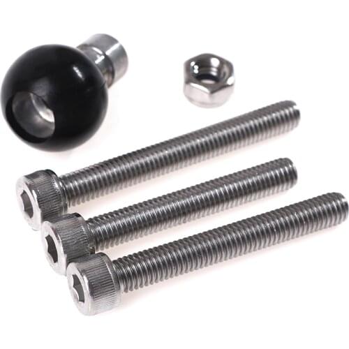 New Motorcycle Handlebar Clamp Base 1 inch 25mm Ball with M8 Screws for Ram Mount