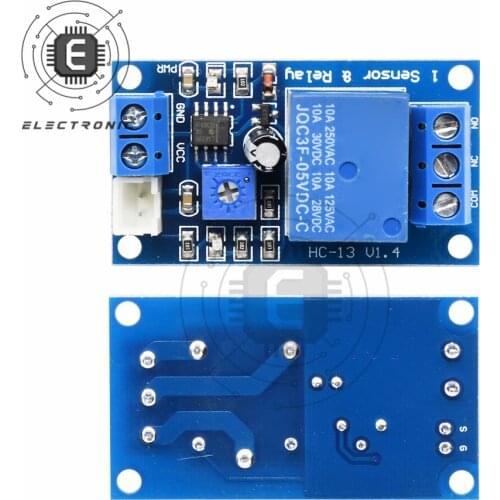 DC 5V Light Control Switch Relay Module Photoresistance Detection Sensor Normally Closed/Open Type Photoresistor Relay Board