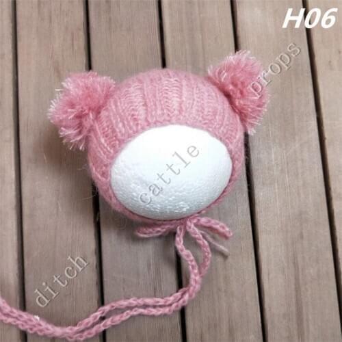 Handcraft Baby Hand Knit Mohair Hat Newborn Photography Props Clothing