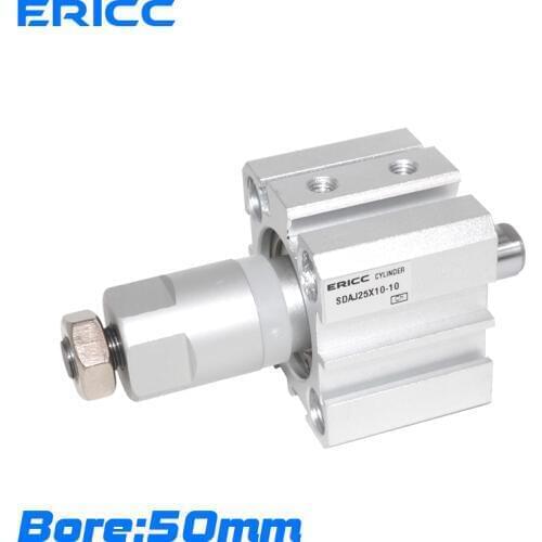 SDAJ Bore 50mm x5X10X20X30/40/50/-5-SB adjustable cylinder Compact Cylinder airatc size