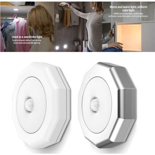Hangable Motion Sensor Night Light LED Induction Lamp Cabinet Light Wall Lamp Staircase Lamp Closet Lamp For Room Aisle Lighting