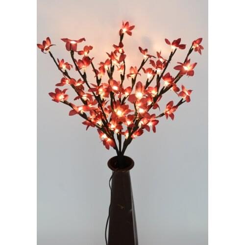 LED Lighted Blossom Forsytia Flower Branch Light 20" 48 LED Christmas Party wedding Vase table decoration Spring Decoration