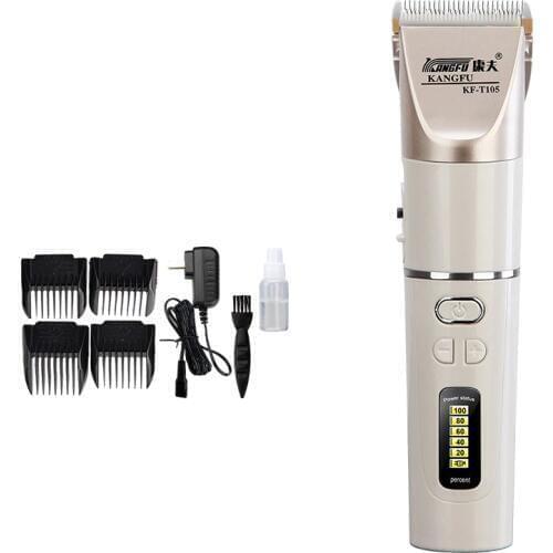 New Hair trimmer clipper lithium battery 2200 mah Rechargeable fine-tuning Quick charge Power display ceramic blade 100-240V