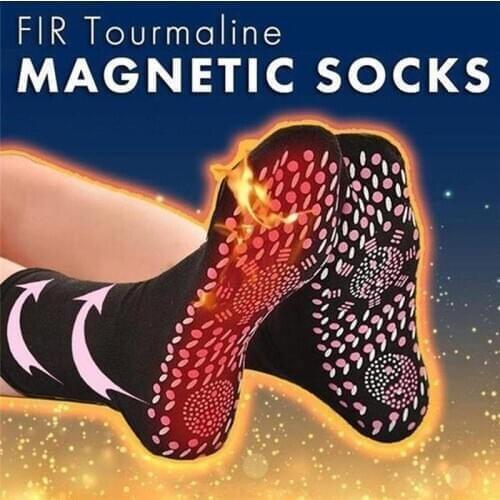 Magnetic Tourmaline Self-Heating Massager Socks Comfortable Winter Warm Sock Outdoor Sport Anti-Freezing Therapy Feet Cold Socks