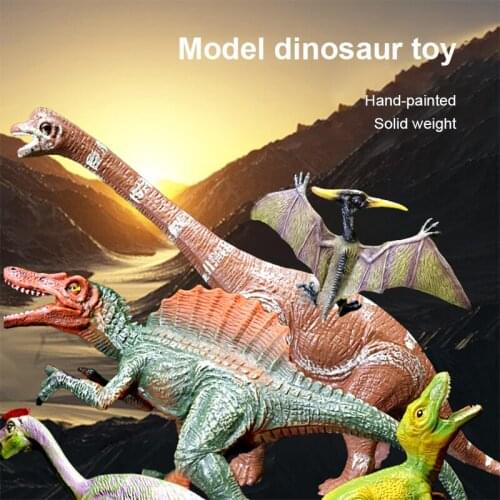 Solid Dinosaur Plastic Toys Simulation Tyrannosaurus Handicrafts Animal Doll Home Decoration Children Gift Dinosaur Model Toys