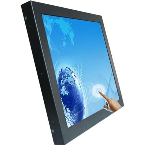 1000 nits 15 inch rugged dustproof industrial computer monitor embedded