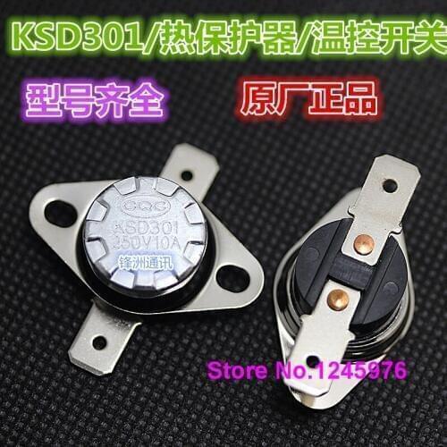 20 pcs KSD301 140 degree 250V/10A normally closed thermostat / thermal protector / temperature control switch KSD301 140 degree