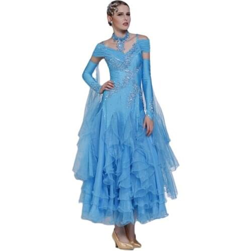 2019 The wonderful China best stage dance ballroom dress 09HB243