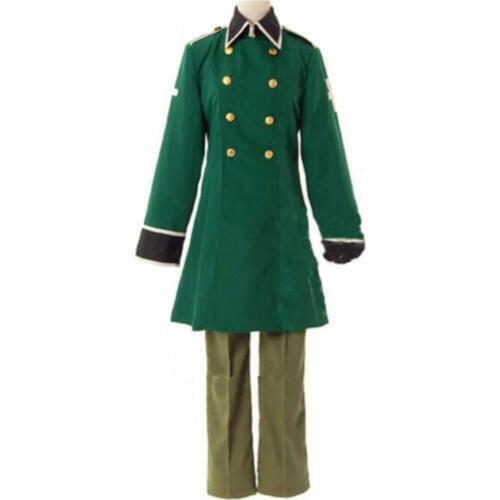 2020 Anime APH Axis Powers Hetalia Switzerland Military Uniform Cosplay Costume Customized Size Coat Hat Belt Pants