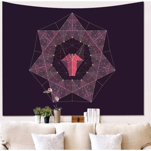 3D Geometry Tapestry Indian Mandala Tapestry Beach Towel Yoga Mat Hanging Boho Bedspread Blanket Table Cloth Wall Tapestries