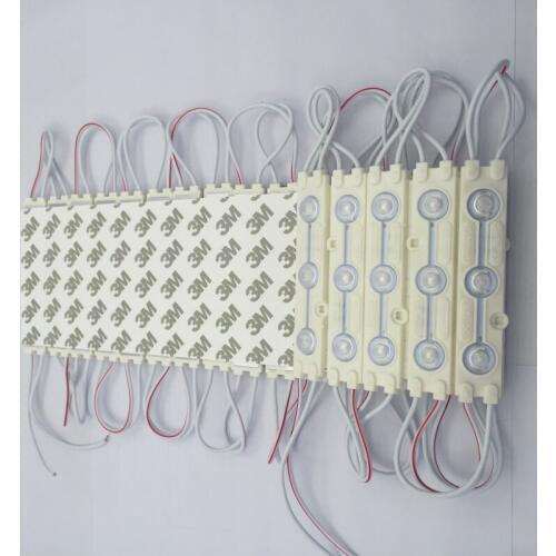 60 pcs High Bright LED Module 5730 3led with Lens 160 Degree Waterproof IP65 Cold White LED Sign Light module