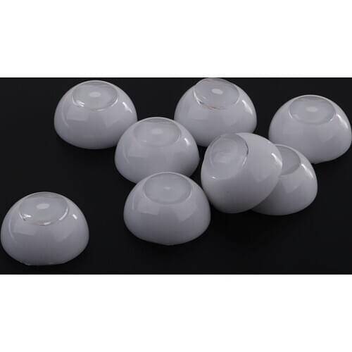 8pieces 12~18mm Half Round Hollow Doll Eyes w/Separate Iris Dollfie DIY Supplies