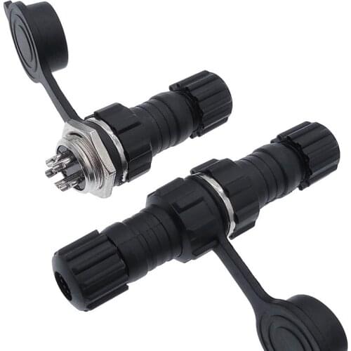 1pcs Aviation connector GX16 M16 waterproof docking back nut male&female plug and socket 2pin3pin4pin5pin6pin7pin8pin9pin IP65