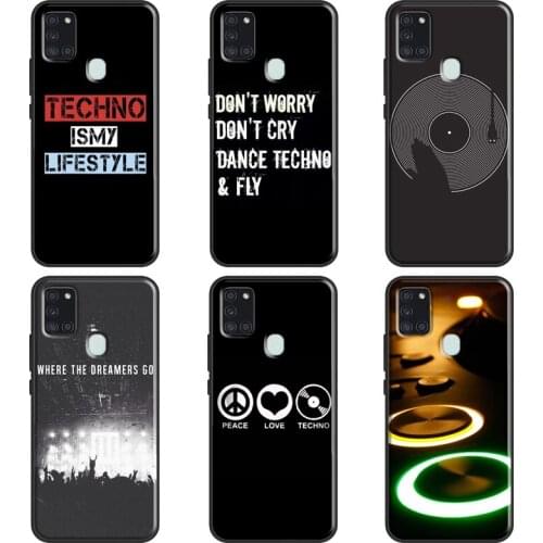 Love Techno Music Quotes Phone Case For Samsung A52 A12 A32 A72 A20e A21S A51 A71 A11 A31 A10 A20S A30 A40 A50 A70