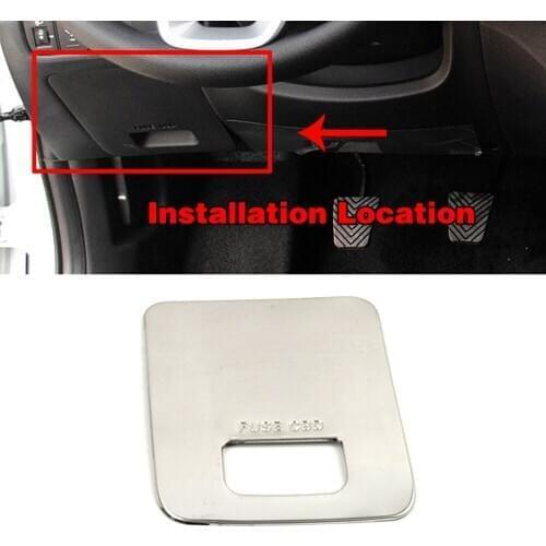 For Hyundai Creta IX25 2016-2018 Driver Side Glove Storage Box Adjust Switch Button Cover Trim Stainless Steel Interior Moulding
