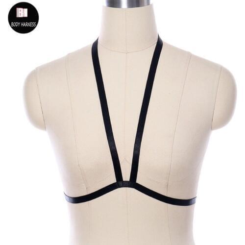 Pole Dance Crop Top Women Pastel Goth Body Harness Sexy Lingerie Cage Bra Body Belt Fetish Festival Rave Bondage Harness