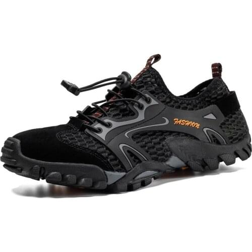 Summer Breathable Men Hiking Shoes Non-Slip Climbing Shoes Outdoor Fishing Sports Shoes Quick Dry Water Shoes Men Sneakers