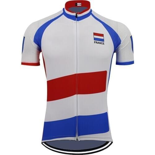 France Cycling Jersey 2021 Men Short Sleeve Bike Clothing Maillot Ciclismo Hombre Quick Dry Bicycle Wear Jersey MTB
