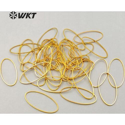 JF202 Fashion Flexible Oval Shape Jewelry Findings For Necklace Bracelet Findings With Best Gold Electroplate Jewelry Accessory