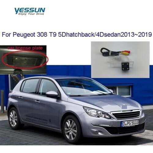 Yessun Rear View Camera For Peugeot 308 T9 2013 2014 2015 2016 2017 2018 2019 CCD Night Vision Backup Reverse Camera