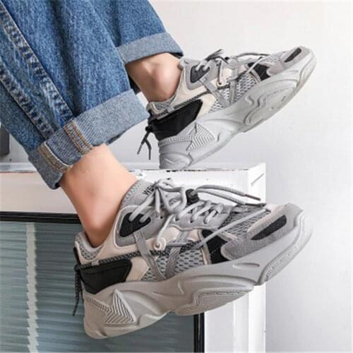 Unisex Sneakers Frenulum Leather Running Shoes Outdoor Walking Mens Comfortable Sports Fashion Professional Trainers Casual