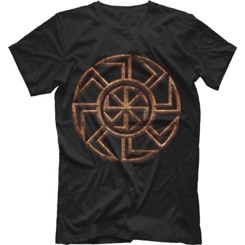 Fashion Design Russia Slavs Kolovrat T-Shirt. Summer Cotton Short Sleeve O-Neck Mens T Shirt New S-3XL