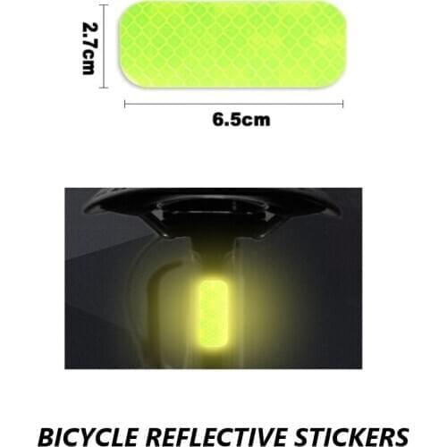 Bike Stickers Bicycle Sticker MTB Bicycle Accessories Bicycle Reflective Stickers Bicycle Wheel Stickers Safety Warning Sticker