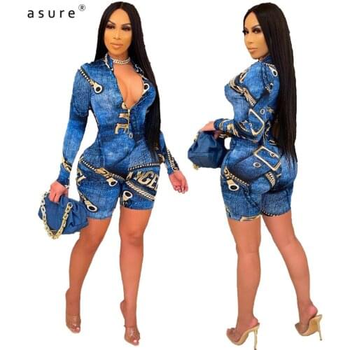 Long Sleeve Garment Body Woman Romper Black Playsuit Casual Baddie Clothes Female Overalls One Piece Club Outfits Catsuit TS1108