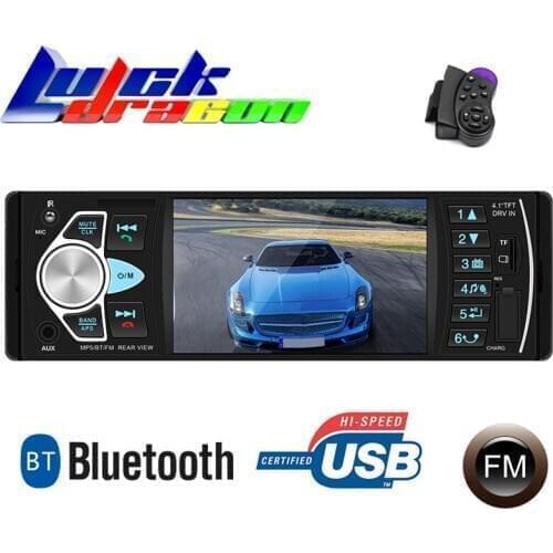 Luckdragon Car Stereo 4022D Car Portable Radio Music Player with Rear View Camera Support Bluetooth MP5/FM Transmitter Car Video