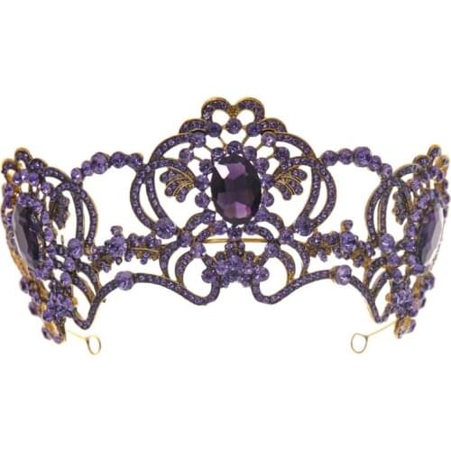 Crown Crystal Headband Princess Rhinestone Crown Bridal Headband Bridal Wedding Prom Birthday Party Hair Accessories