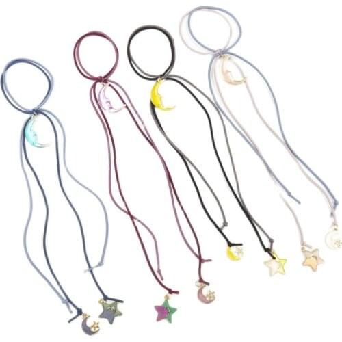 1PCS Lovely 30CM Starry Sky Elastic Hair Bands For Girls Bohemian Headband Scrunchy Fashion Kids Hair Accessories For Women