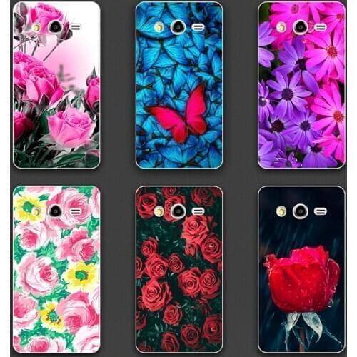 Silicone Printed phone Case for Samsung Galaxy Core 2 Duos SM-G355H cases soft TPU Phone Back cover full 360 Protective shell