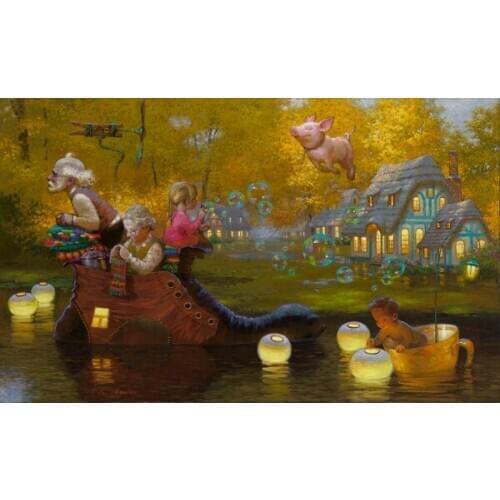 Modern Art Victor Nizovtsev Canvas Prints oil painting Kids Room Christmas Decorations Wall Picture best Christmas gift vk05