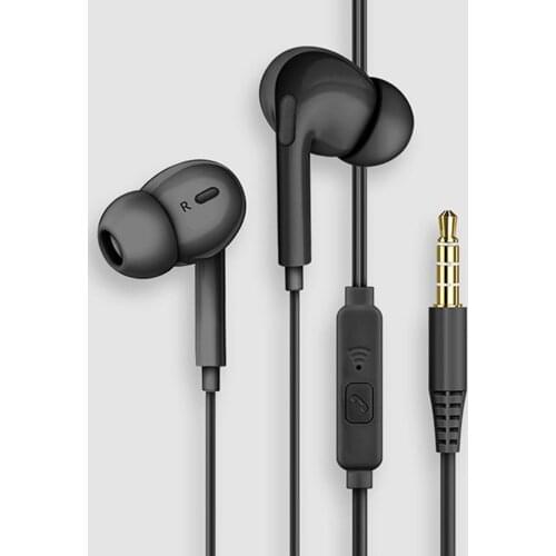 Stereo Bass Earphones In-Ear 3.5Mm Wired Earphones Metal Hifi Earphones With Built-in Mic Hands Free Game Earphones