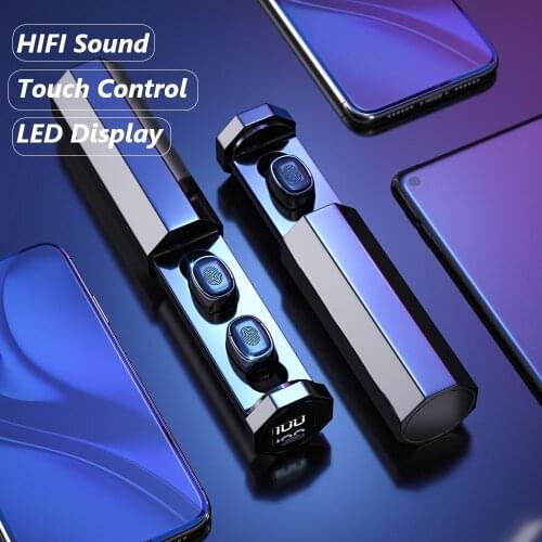 High Quality F9-5c Wireless Earphones Bt5.0 Tws Earphones With Charging Box