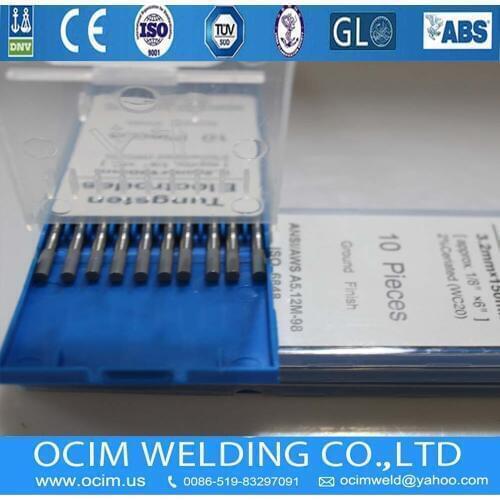 10PCS WC20 Cerium Tungsten Arc Welding Electrode 3.2*150mm 2.0% Ceriated