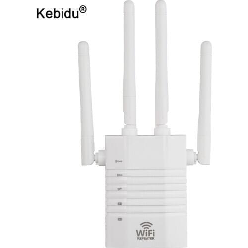 Wireless Wifi Repeater AP Router 1200Mbps Dual-Band 2.4/5G 4 Antennas Wi-Fi Range Extender Routers Home Network Signal Amplifier